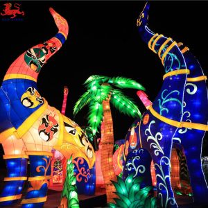 High Density Silk Chinese Lanterns , Custom Colorful Chinese Lanterns