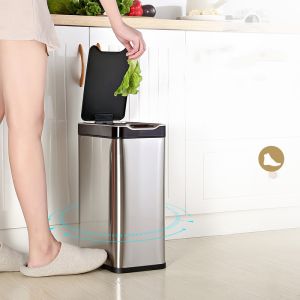 Cheap Hotel &amp; Restaurant Stainless Steel Trash Can Smart Trash Can Stainless Steel Automatic Sensor for sale