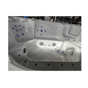 China 8-Person Rectangle Outdoor Hottubs Acrylic Freestanding Bathtub on sale
