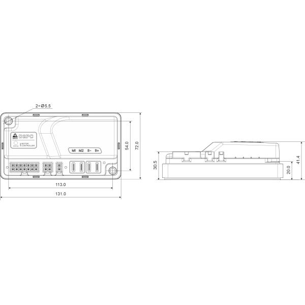 100A 24v Brushed Motor driver Controller electric forklifts,floor-cleaning vehicles,and more
