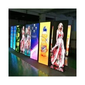 Portable Smart Advertising LED Poster Display HD Video Mirror LED Screen LED