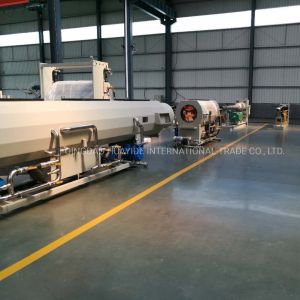 China PE Plastic Processed Single-Screw HDPE Pipe Extrusion Line with Single-Screw on sale