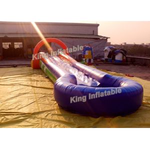 Cheap Funny U Shaped Outdoor Inflatable Water Slide PVC Tarpaulin With Blower for sale