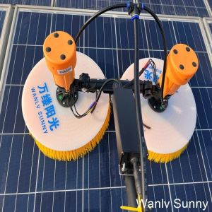Physical Cleaning Principle Solar Panel Cleaning Kit with Double-Head Rotating