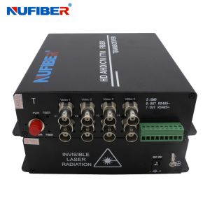 Full 1080P HD Fiber Video Transmitter Receiver Simplex SM 20km FC 2MP