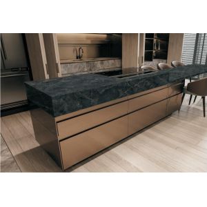 Black Sintered Stone Slab 800x2600x12mm Matte Surface