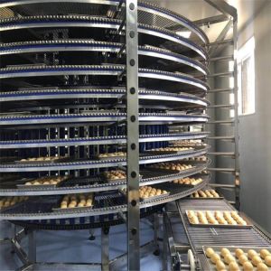 Cheap Large Stainless Steel Hamburger Toast Bakery Spiral Proofing Conveyor Tower for sale