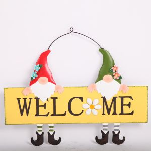 China Modern Style Wall Hanging Ornaments Santa'S Welcome on sale