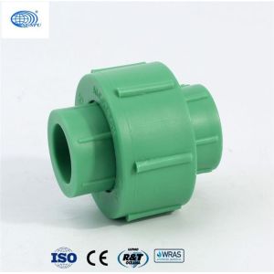 ISO9001 CE PPR Plastic Pipe Union Coupling For Water Supply System