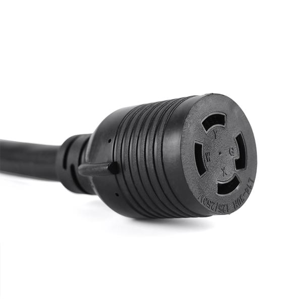 US Plug Standard NEMA 6-50P Male to NEMA L14-30R Female Welder Plug Adapter 250V Extension Cord with 3 Prong Locked Socket