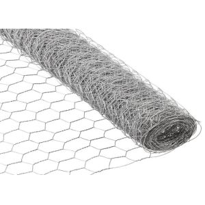 1 '' / 1 / 2 '' Hole Galvanized Chicken Wire Mesh Poultry Netting 0.45-2.0mm