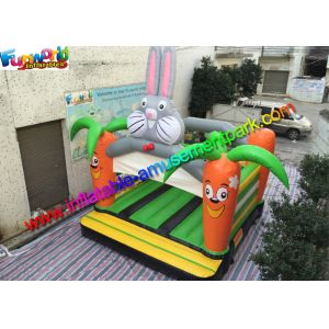 Outdoor Commercial Rabbit Inflatable Castles / Bouncing Castles With PVC