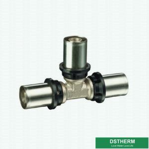 Customized Male Threaded Tee Compression Double Straight Brass Press Union