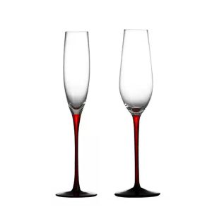 B2B Wholesale:Bulk Hotel Glassware: Custom 6-10oz Chip-Resist Crystal Flutes -