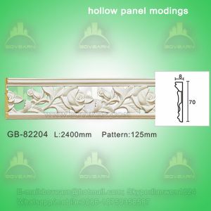 Cheap Polyurethane Decorative center hollow mouldings for light transmission for sale