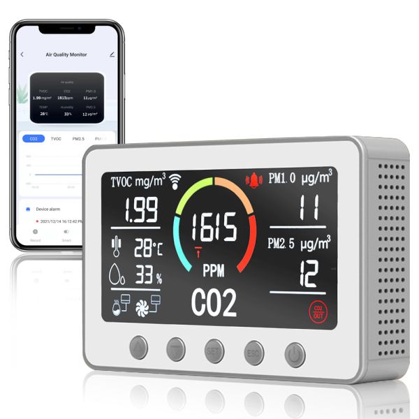 Quality Smart App Controlled Air Quality Monitor - High Precision Multi Sensor for Carbon Monoxide (CO) Detection wholesale