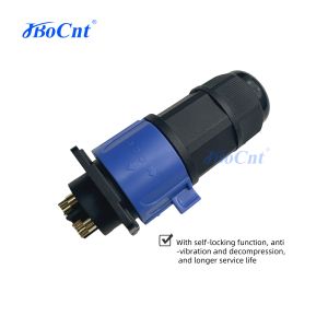 M23 Kit 2 4 Pin Electric Vehicle Connector Waterproof For Electric Vehicle Power