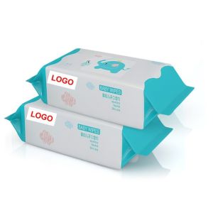 China Pure Water Wipes 100pcs Baby Hand Face And Mouth Baby Wet Wipes 45gsm Customised on sale