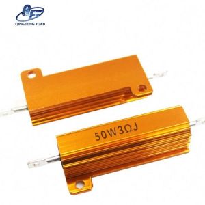 China Supply gold power resistor 50w 3r wirewound resistor
