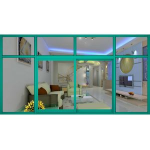 Slim Frame Aluminium Sliding Window Profile Lightweight Long Life Span