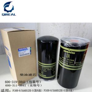 China PC400-8 PC450-8 Excavator Fuel Filter 600-319-3841 on sale
