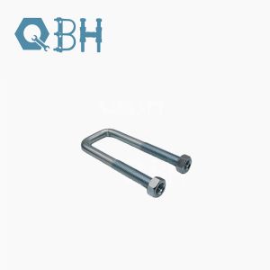 Square Card Right Angle Galvanized U Bolt M6 - M10