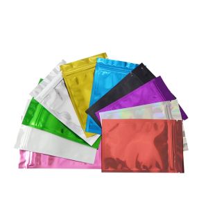 China Metallic Vacuum Heat Seal Aluminum Foil Bag With Tear Notches on sale