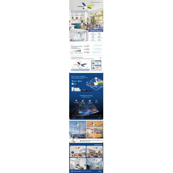 Remote Control Ceiling Fan with Noiseless Operation and Lighting Solutions Service