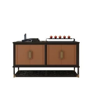 China Solid Wood Luxury Sideboard Cabinets Custom Sideboard Storage Cabinet on sale
