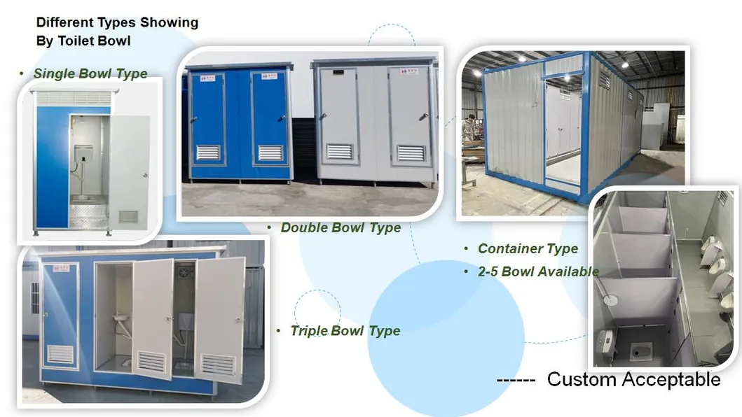 Portable 20 Feet Container Prefab House Toilet