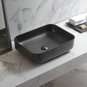 Rectangular Sanitary Ware Basin Countertop Ceramic Washing Basin