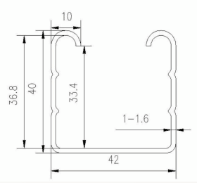 1.0 - 1.6mm Guardrail Roll Forming Machine 14 stations By Chain