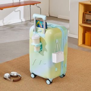 China Travel in Sweet Style with this Password-Locked Hardside Suitcase Featuring an Adorable Ice-Cream Pattern on sale