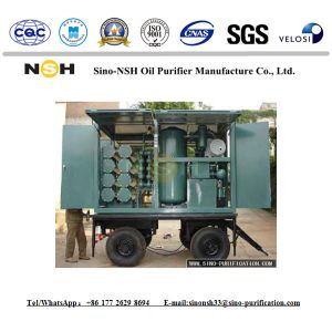 Mobile Vacuum Transformer Oil Regeneration Unit 6000L / H Filtration Machine