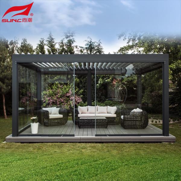 Quality Aluminum Round Rod Wall-mounted / Freestanding Installation Compatible With Aluminium Pergola wholesale