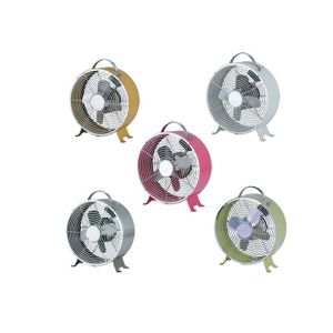 Cheap Lightweight Yellow / Green Retro Electric Fan With Copper Motor Double Speed for sale