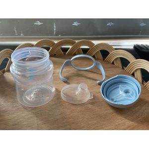 Soft Spout Baby Sippy Cup Non Spill Handles For Little Hands 9+ Month