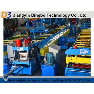 CE Certificated 380V CZ Purlin Roll Forming Machine With PCL Control System