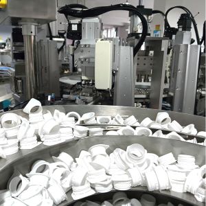 Cheap Non-standard Automated Milk Cap Assembly Machine Driven By Servo Stable Performance for sale