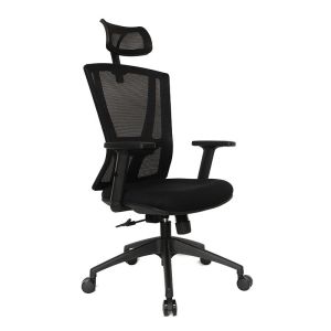 Adjustable Headrest Mesh Chair Fabric Multifunctional Ergonomic High Back Boss