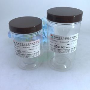 FDA Nuts 300ml Clear Plastic Cylinder With Screw Lid