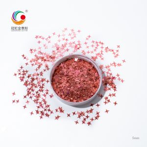 Cheap Fine PET Holographic Shimmer Chunky Holographic Glitter Bulk Star Sequins for sale