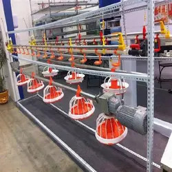 Yellow Broiler Automatic Drinker Poultry Drinking Line Parts Plastics