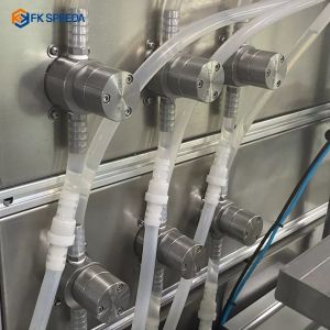 FKF815 Full Automatic 6 Nozzles 20l Liquid/Engine Oil/Paint Filling Machine for