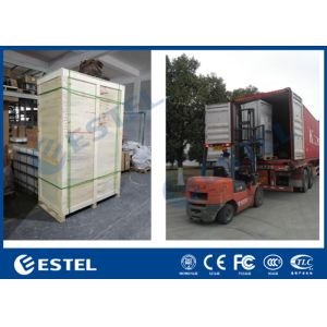 Three Bay Galvanized Steel PEF Base Station Cabinet