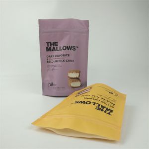 Digital Printing Dried Food Kraft Paper Packaging Bag with Matte Surface Finish