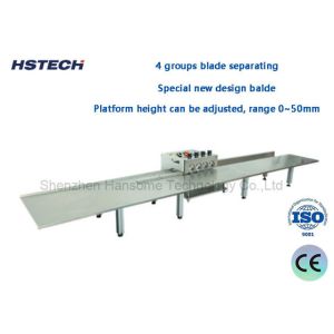 4 Groups Blade Separating LED Hard Strip PCB Depaneling Equipment Using 1.2