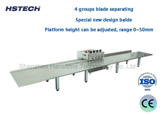 4 Groups Blade Separating LED Hard Strip PCB Depaneling Equipment Using 1.2