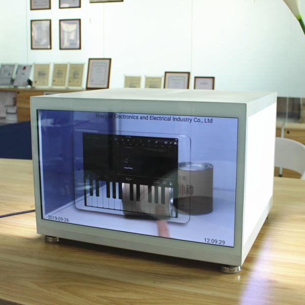 Quality High Brightness Transparent LCD Screen Two Tempered Glass Structure wholesale