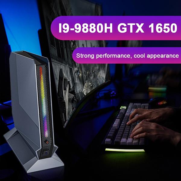 Quality Super I9 9880H 9th Gaming Mini Desktop Computer Pc With Win10 Dedicated 1650 4GB Video Card wholesale